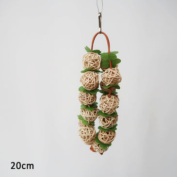 Rattan Ball Funny Parrots Supplies Interactive Toys