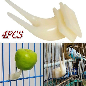 Birds Parrots Fruit Fork Pet Supplies Plastic Food Holder Feeding