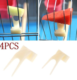 Birds Parrots Fruit Fork Pet Supplies Plastic Food Holder Feeding