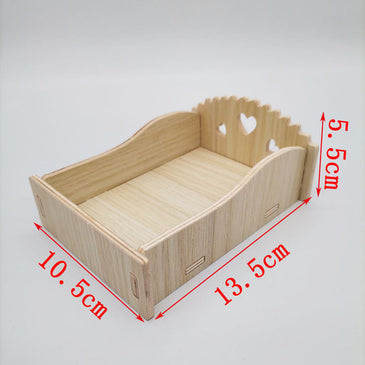 Hamster Swing SeesawSmall Nest Solid Wood Small House Hamster Sleeping