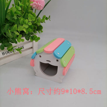 Hamster color swing hamster toy nest seesaw Rainbow Bridge pet