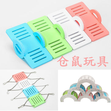 Hamster color swing hamster toy nest seesaw Rainbow Bridge pet