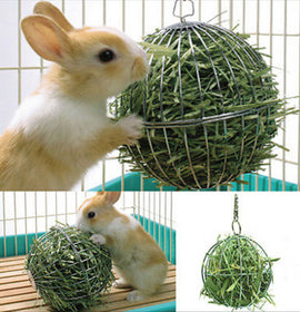 Stainless Steel Round Sphere Feed Dispense Exercise Hanging Hay Ball