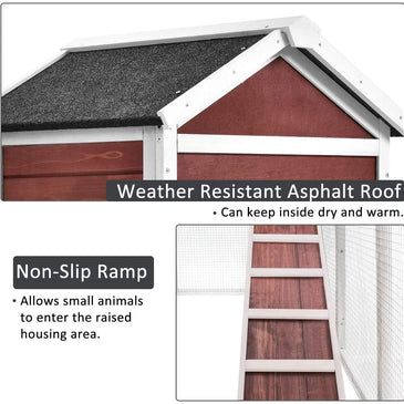 Wooden Rabbit House Rabbit House Outdoor Wooden Coop With Ventilation