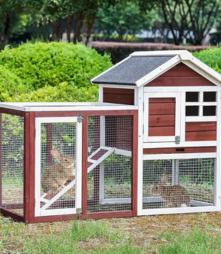 Wooden Rabbit House Rabbit House Outdoor Wooden Coop With Ventilation